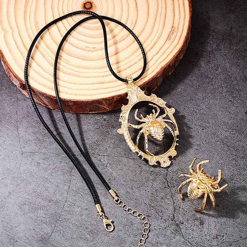 Wholesale Street Style Metal Necklace Ring Jewelry Sets